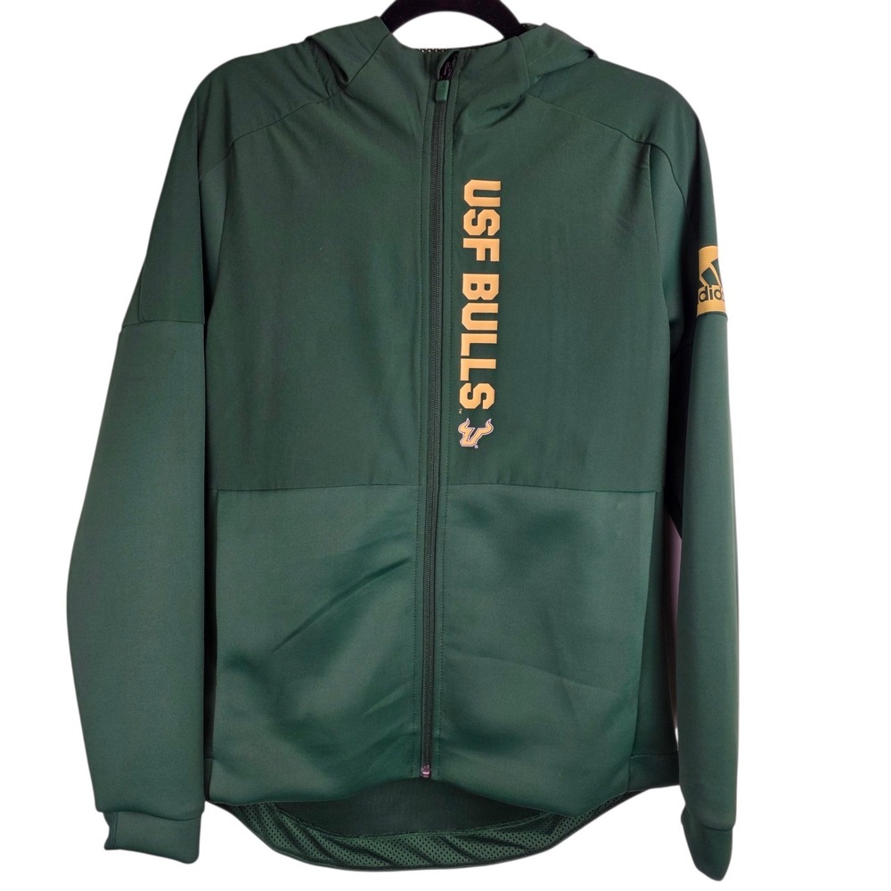 Adidas South Florida Bulls Men's Sideline Team Issued Full-Zip Hoodie Small NWT
